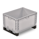 Grand bac plastique Europe gerbable plein 800 x 600 Grand bac plastique Europe gerbable plein 800 x 600