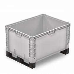 Grand bac plastique Europe gerbable plein 800 x 600