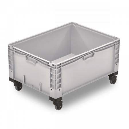 Grand bac plastique Europe gerbable plein 800 x 600 Grand bac plastique Europe gerbable plein 800 x 600