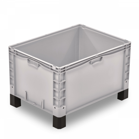 Grand bac plastique Europe gerbable plein 800 x 600 Grand bac plastique Europe gerbable plein 800 x 600