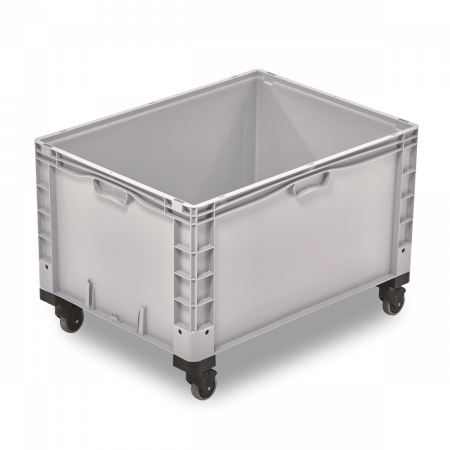 Grand bac plastique Europe gerbable plein 800 x 600 Grand bac plastique Europe gerbable plein 800 x 600