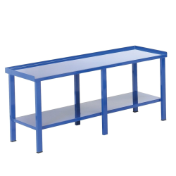 Etabli d'atelier grand plateau acier