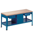 ARMECO - CORTI TOP - 206L - Grand établi d'atelier plateau bois tôlé - (Lxp) 2000 x 700 mm - 2 tiroirs et caisson porte ARMECO - CORTI TOP - 206L - Grand établi d'atelier plateau bois tôlé - (Lxp) 2000 x 700 mm - 2 tiroirs et caisson porte