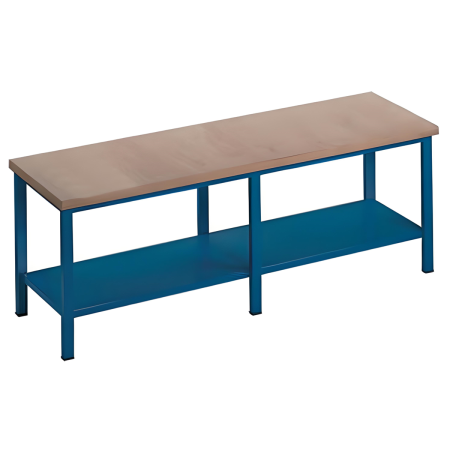 219/V - Etabli d'atelier grand plateau 2500 x 700 mm, 6 pieds 219/V - Etabli d'atelier grand plateau 2500 x 700 mm, 6 pieds