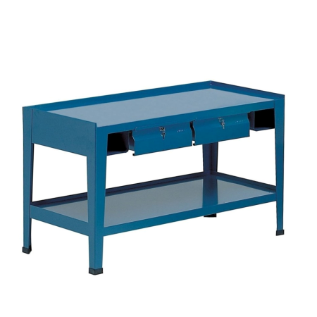 ARMECO - CORTI TOP - 204 - Grand établi d'atelier plateau bois tôlé - (Lxp) 1500 x 700 mm - 2 tiroirs ARMECO - CORTI TOP - 204 - Grand établi d'atelier plateau bois tôlé - (Lxp) 1500 x 700 mm - 2 tiroirs