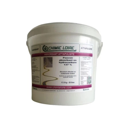 Attapulgite calcinée - Conditionnement en seaux : 20/50 Seaux de 15 kg soit 30 L Attapulgite calcinée - Conditionnement en seaux : 20/50 Seaux de 15 kg soit 30 L