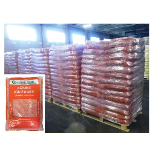 Palette de sciure absorbante ignifugée