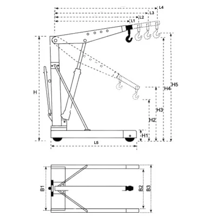 Grue d’atelier pour palettes EURO Grue d’atelier pour palettes EURO