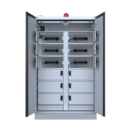 armoire avec casiers pour batterie lithium ion