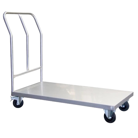 chariot à plateforme inox