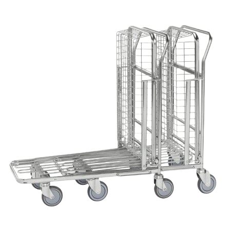 chariot magasin à panier emboitable