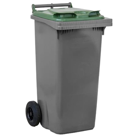 conteneur poubelle vert contenance 120l