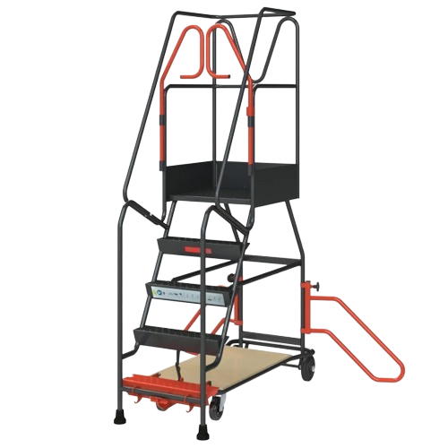 escabeau mobile à immobilisation automatique