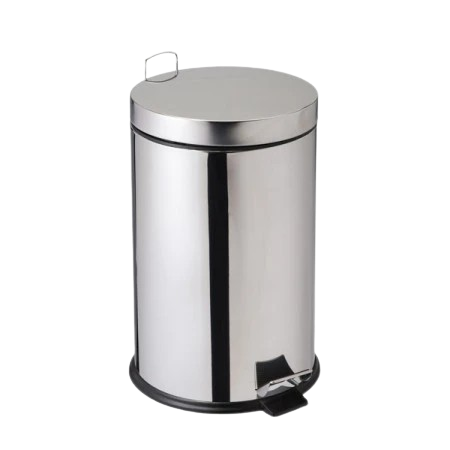 poubelle à pédale en inox
