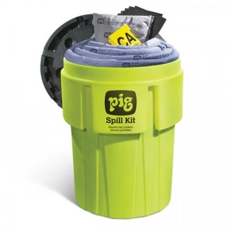 Fût haute visibilité avec kit absorbant Fût haute visibilité avec kit absorbant
