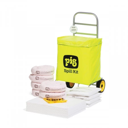 Dimensions : 44 cm x 40 cm x 94 cm. Capacité d’absorption 54,3 l/Kit. Dimensions : 44 cm x 40 cm x 94 cm. Capacité d’absorption 54,3 l/Kit.