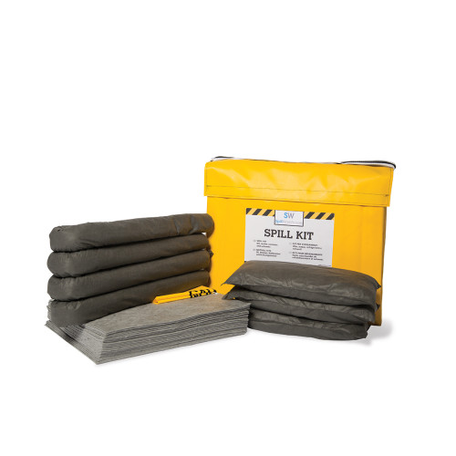 Kit de contrôle de déversement pour tous types de liquides légers ou moyens