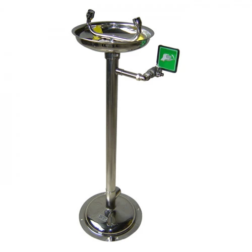 Fontaine rince yeux sur pied en inox