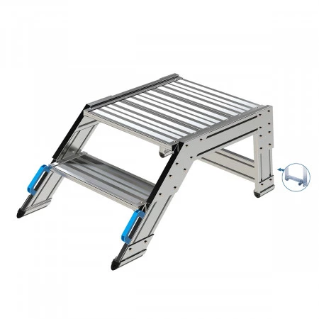 Adaptables EN ISO 14122 « Moyens d’accès aux machines et installations industrielles ». UNE-EN 131.7. Adaptables EN ISO 14122 « Moyens d’accès aux machines et installations industrielles ». UNE-EN 131.7.