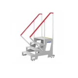 Marchepied industriel modulable et mobile avec palier Marchepied industriel modulable et mobile avec palier