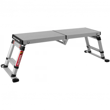 3 hauteurs de travail différentes. Plate-forme 2 x 4 marches (plate-forme incluse). 3 hauteurs de travail différentes. Plate-forme 2 x 4 marches (plate-forme incluse).
