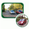 Miroir de signalisation à cadre coloré