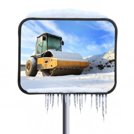 Miroir De Signalisation Convexe – Grand Angle 19x16cm, Réglable