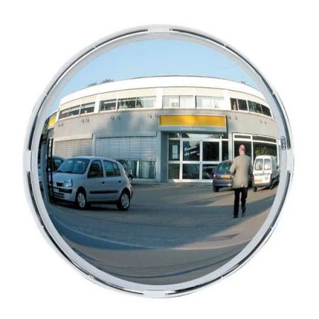 Miroir routier multi-usages cadre blanc avec une vision grand angle