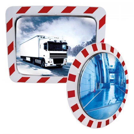 Miroir industriel de sécurité antigivre / antibuée