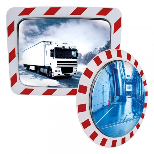 Miroir industriel de sécurité antigivre / antibuée