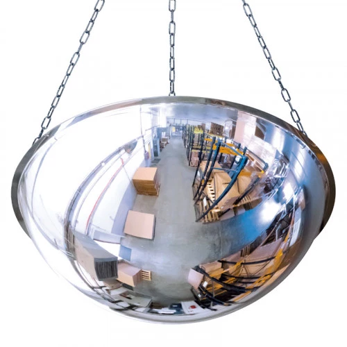 Miroir industriel demi-sphère à supendre