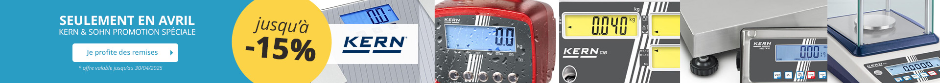 -15% de remise sur les produits de la marque Kern