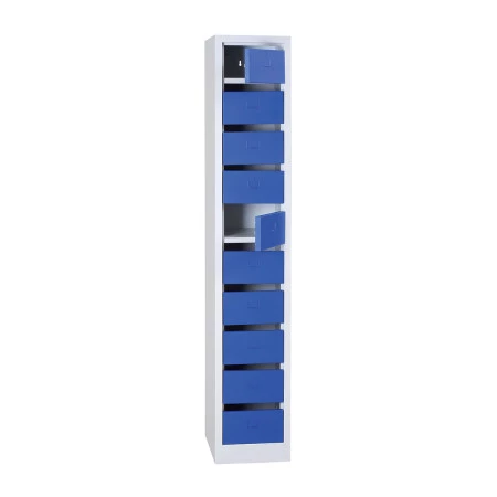 Armoire boite aux lettres sans fermeture. Structure en métal soudé & Porte étiquette embouti sur chaque porte. Porte anti-bruit pour éviter toute nuisance sonore lors des fermetures. Peinture Epoxy