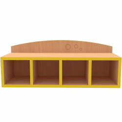 Banc avec 4 ou 6 casiers