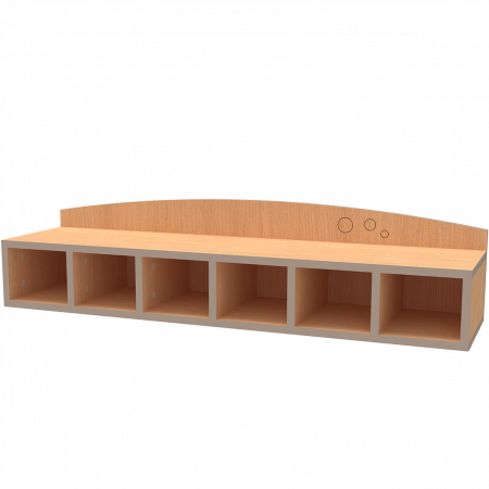 Banc avec 4 ou 6 casiers Banc avec 4 ou 6 casiers