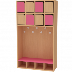 Banc avec casier