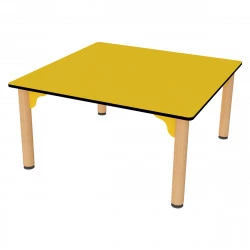 Table haute polyvalente 80 x 80 x 110 cm Blanc / Blanc