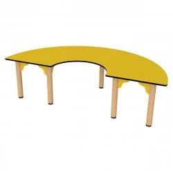 Table demie-lune pour crèche