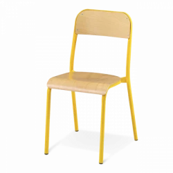 Chaise scolaire avec 4 pieds tube - Best seller