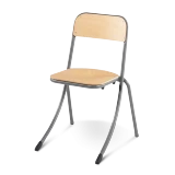 Chaise scolaire avec dossier encastré