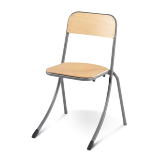 Chaise scolaire avec dossier encastré