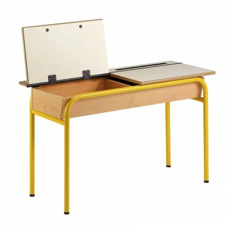 Bureau d ecolier en bois a poser