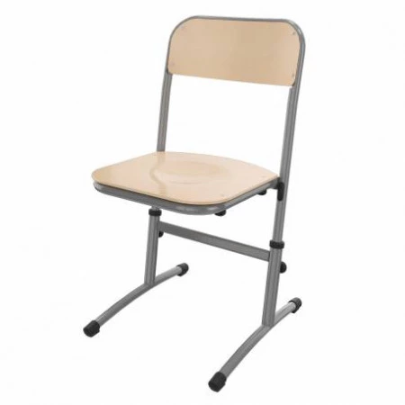 Chaise scolaire réglable en bois hêtre Chaise scolaire réglable en bois hêtre