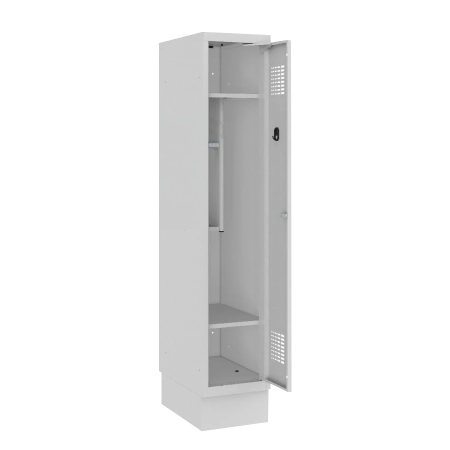 Vestiaire primaire - Hauteur 1590 mm - Largeur 300 mm. de 1 à 4 colonnes. Ouie d'aération haute et basse pour la circulation de l'air. Portes renforcées avec charnières invisibles et tampons en plastique anti-bruits. Peinture en poudre électrostatique épo Vestiaire primaire - Hauteur 1590 mm - Largeur 300 mm. de 1 à 4 colonnes. Ouie d'aération haute et basse pour la circulation de l'air. Portes renforcées avec charnières invisibles et tampons en plastique anti-bruits. Peinture en poudre électrostatique épo