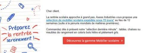 Mobilier scolaire
