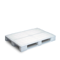 Palette plastique 1200 x 800 hygiénique avec renforts métalliques