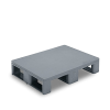 Demi-palette plastique 800 x 600 hygiénique pleine pour contact alimentaire