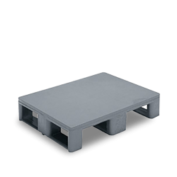 Demi-palette plastique 800 x 600 hygiénique pleine pour contact alimentaire