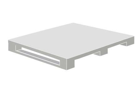 Demi-palette plastique 800 x 600 hygiénique pleine pour contact alimentaire Demi-palette plastique 800 x 600 hygiénique pleine pour contact alimentaire