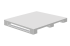 Demi-palette plastique 800 x 600 hygiénique pleine pour contact alimentaire Demi-palette plastique 800 x 600 hygiénique pleine pour contact alimentaire